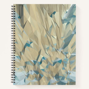 Grey Low-Poly Bullet Journal / Lined Notebook