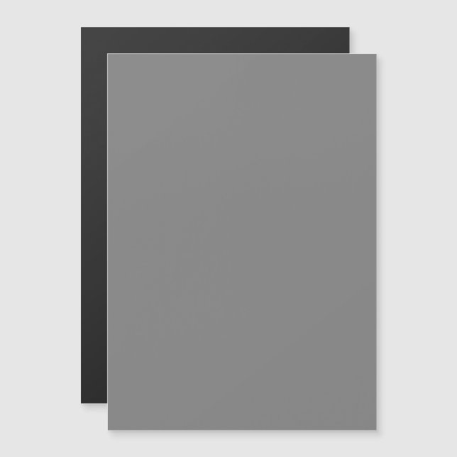 Grey Magnetic Promotional Card (Front/Back)
