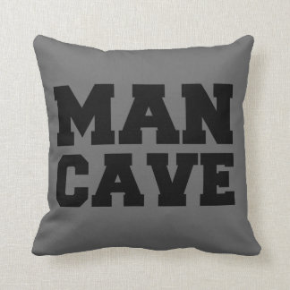 Grey Man Cave Pillow