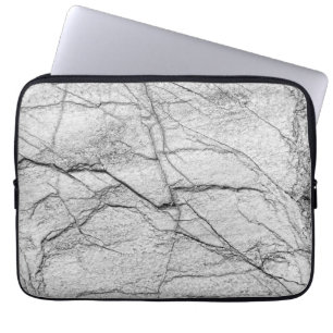 Grey Marble Dappled Concrete Laptop Sleeve