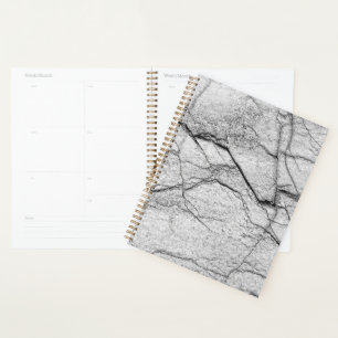 Grey Marble Dappled Concrete Planner