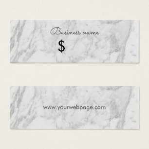 Grey Marble Elegant Simple Price Tag