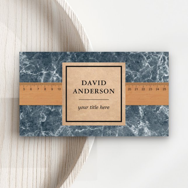 Grey Marble Granite Splashback Kitchen Countertop Business Card (Creator Uploaded)
