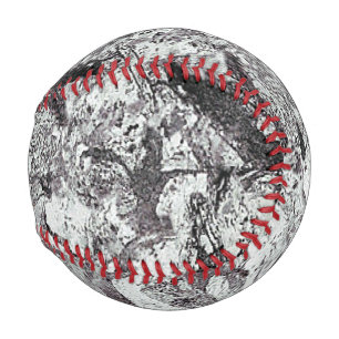 Grey Marble Look Baseball