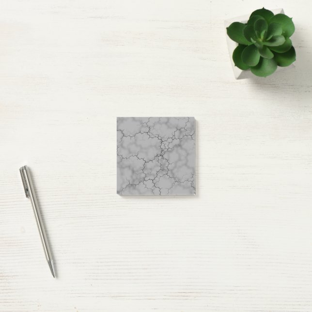 Grey Marble Pattern Post-it Notes (Office)