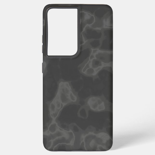 Grey Marble Samsung Galaxy S21 Ultra Case (Back)
