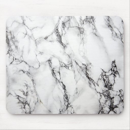 Image of Grey Marble Stone Black Grain Mouse Mat