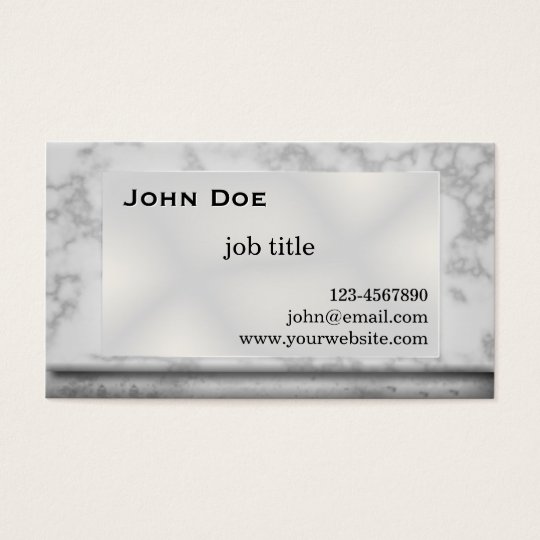 Grey Marble Stone Business Card