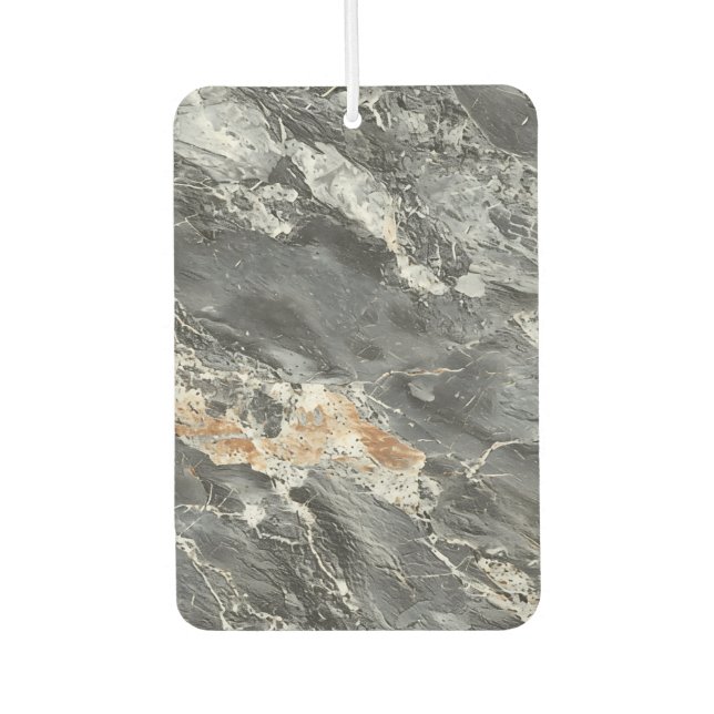 Grey Marble Stone Print Air Freshener (Front)