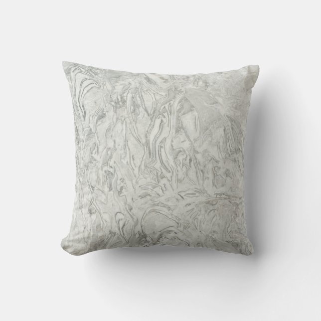 Grey marble surface pattern cushion (Front)