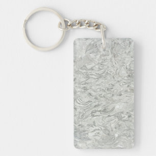 Grey marble surface pattern key ring