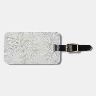 Grey marble surface pattern luggage tag