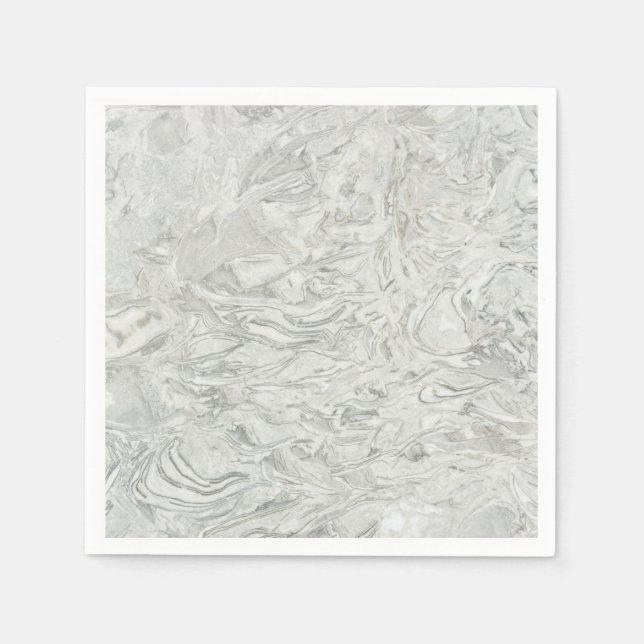 Grey marble surface pattern napkin (Front)