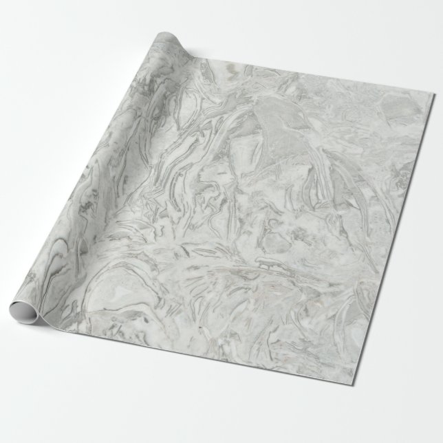 Grey marble surface pattern wrapping paper (Unrolled)