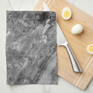 Grey marble tea towel