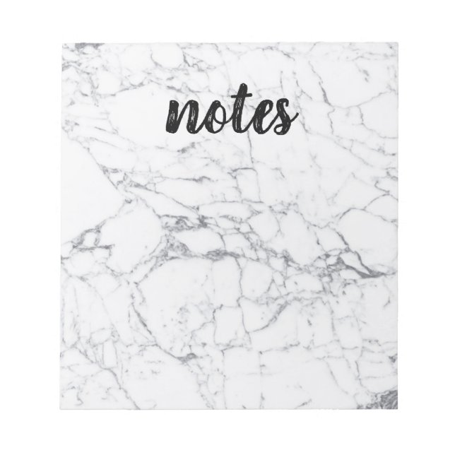 Grey Marble Texture with Large Notes Text (Front)