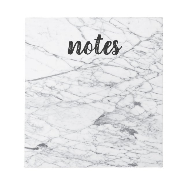 Grey Marble Texture with Large Notes Text (Front)