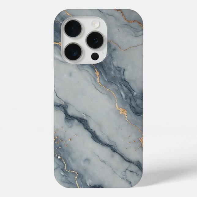 Grey Marble with Gold Speckles  Case-Mate iPhone Case (Back)