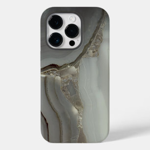 Grey Marble with Gold Vein Case-Mate iPhone 14 Pro Case