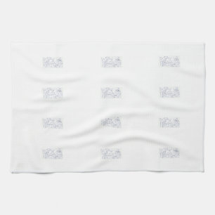 Grey Marigold tea Towel
