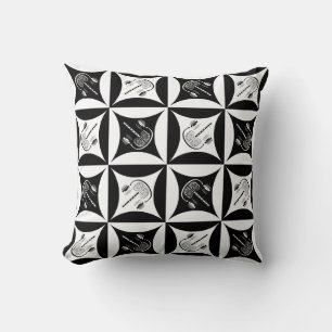 Grey Matter in the Hole in the Barn Door Cushion