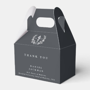 Grey MD Doctor + Asclepius Graduation Favour Box