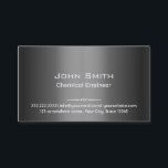 Grey Metal Chemical Engineer Business Card<br><div class="desc">Grey Metal Chemical Engineer Business Card.</div>
