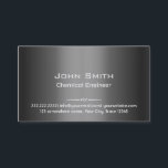 Grey Metal Chemical Engineer Business Card<br><div class="desc">Grey Metal Chemical Engineer Business Card.</div>