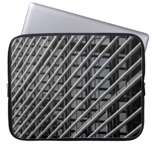 Grey metal frame laptop sleeve