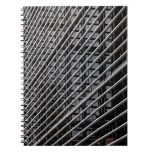 Grey metal frame notebook
