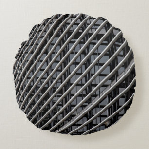 Grey metal frame round cushion