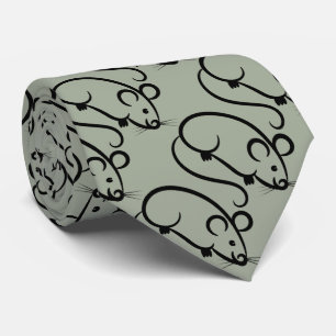 Grey mice tie
