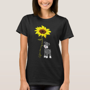 Grey Mini Schnauzer Mom Gifts You My Sunshine-Sunf T-Shirt