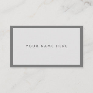 Grey Minimal Business Card