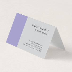 Grey Minimalist Classical Professional Business Card