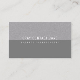 grey minimalist elegant and modern business card
