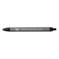 Grey Minimalist Monogram