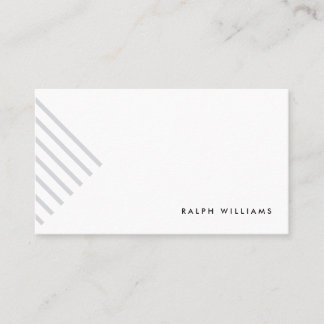 Grey minimalist simple elegant modern lines card
