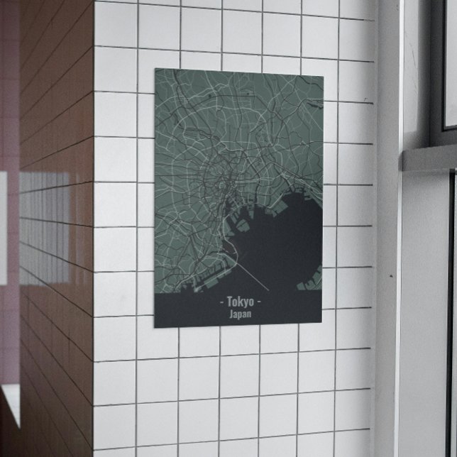 Grey Minimalist Tokyo City Poster  (Creator Uploaded)