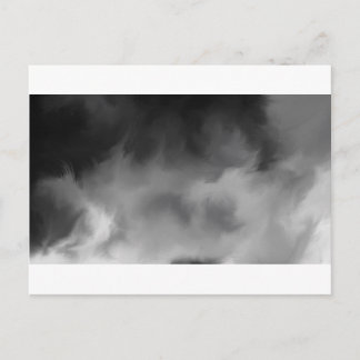 Grey misty smoke. postcard