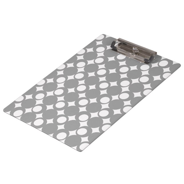 Grey Mod Ball Design @ Emporio Moffa Clipboard (Angled)