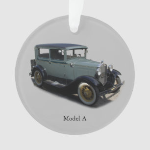 Grey Model A acrylic ornament