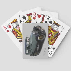 Grey Model A playing cards