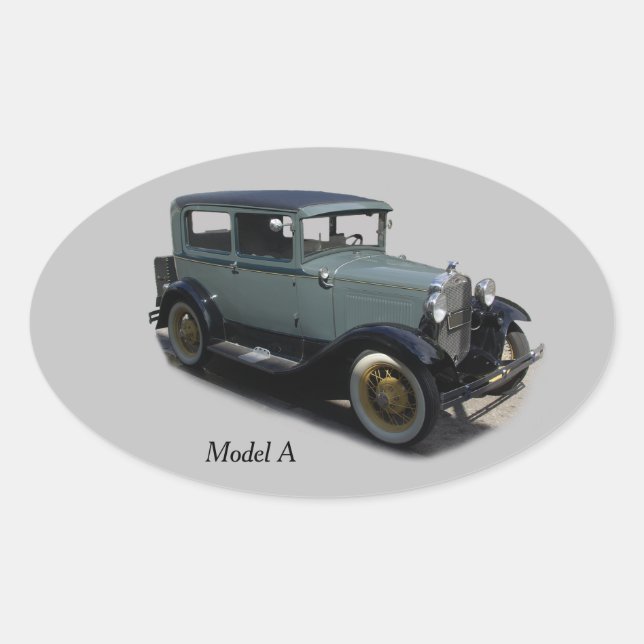 Grey Model A sticker (Front)