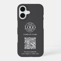 Grey Modern Business Logo & QR Code Promotional