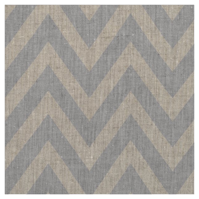 Grey Modern Chevron Large Scale Fabric (Swatch)