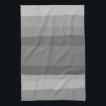 Grey Modern Simple Stripes Pattern Tea Towel<br><div class="desc">Decorate your kitchen with this cool art towel. Makes a great housewarming,  birthday or wedding gift! 
You can customise it and add text too.
Check my shop for lots more colours and patterns!</div>