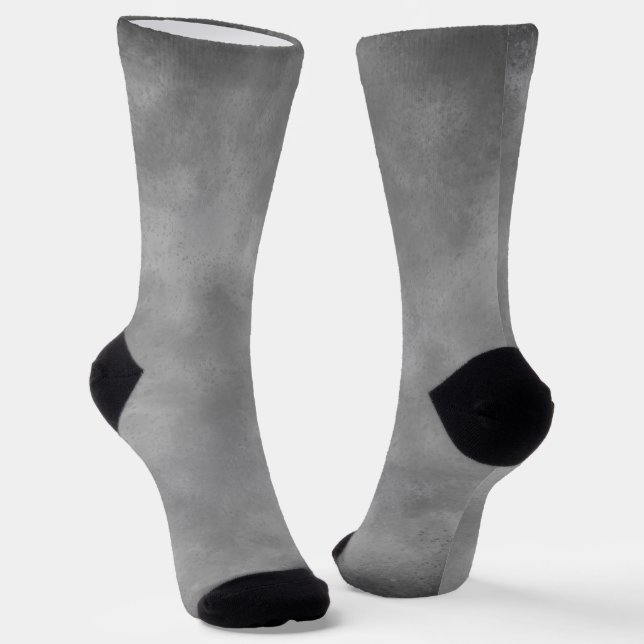 Grey monochrome Storm Cloud  Socks (Angled)