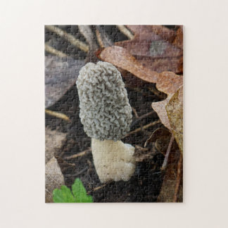 Grey Morel Mushroom Jigsaw Puzzle