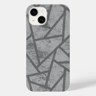 Grey mosaic pattern  Case-Mate iPhone 14 case